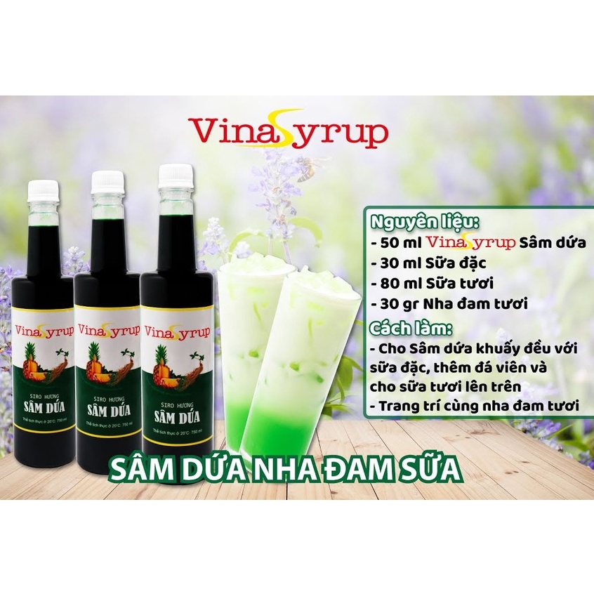 Siro Sâm Dứa Vina Syrup 750ml