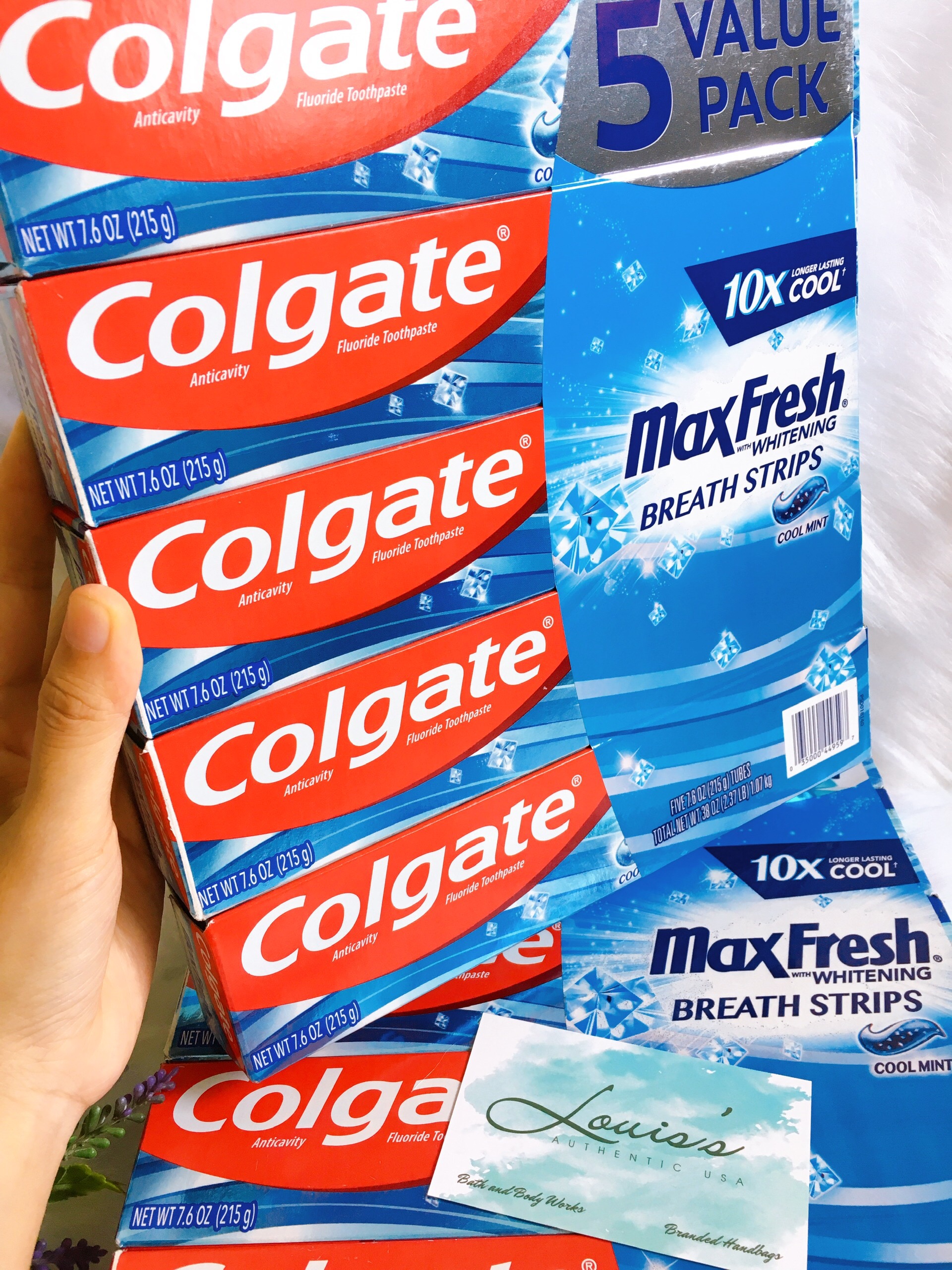 [ COLGATE MAXFRESH ] Kem đánh răng Colgate Maxfresh tinh thể the mát - Hàng Mỹ