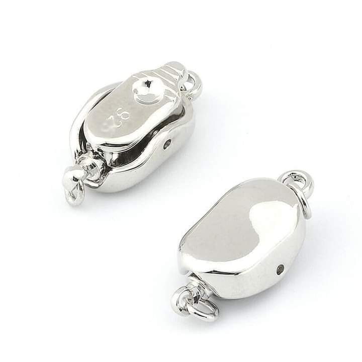 Khóa chuỗi hạt bạc 925 yên ngựa - ngọc trai trường thịnh