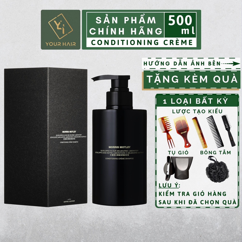 Dầu gội morris motley conditioning crème shampoo - 500ml