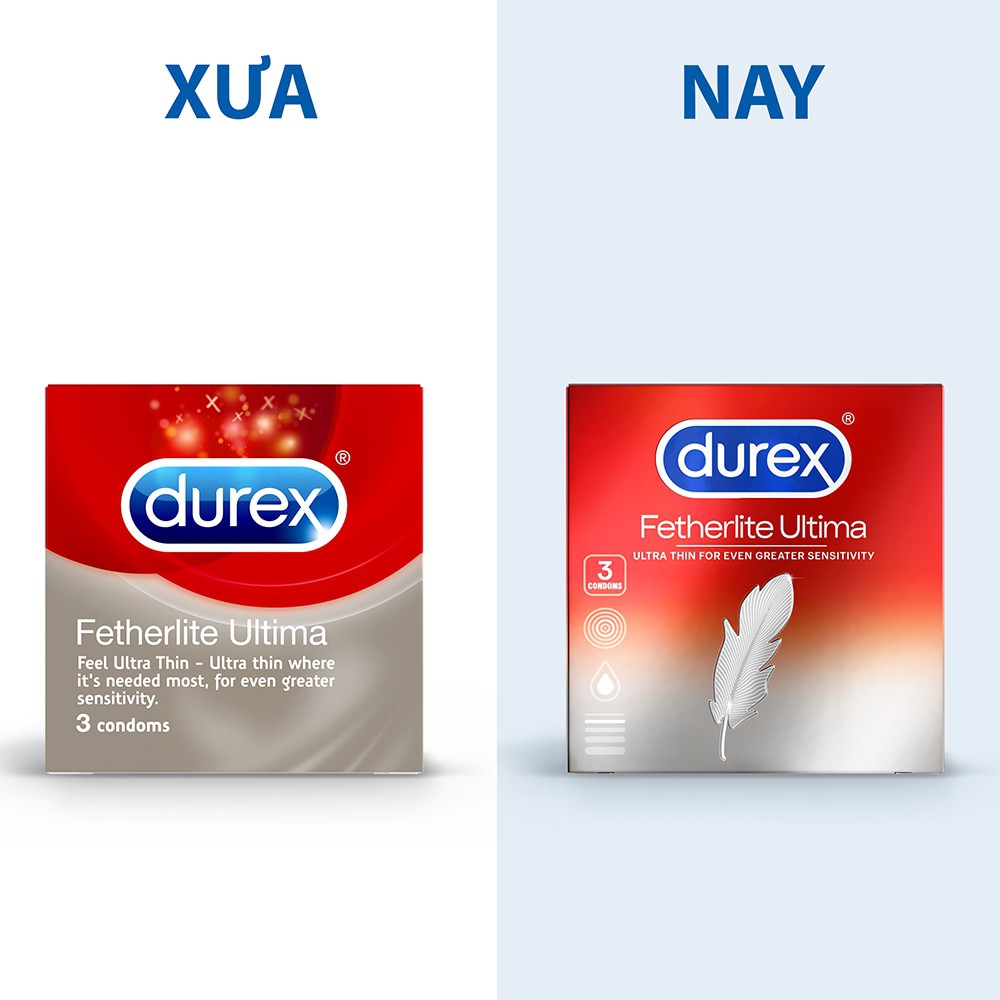 Bao cao su Durex Fetherlite Ultima 3 bao / hộp
