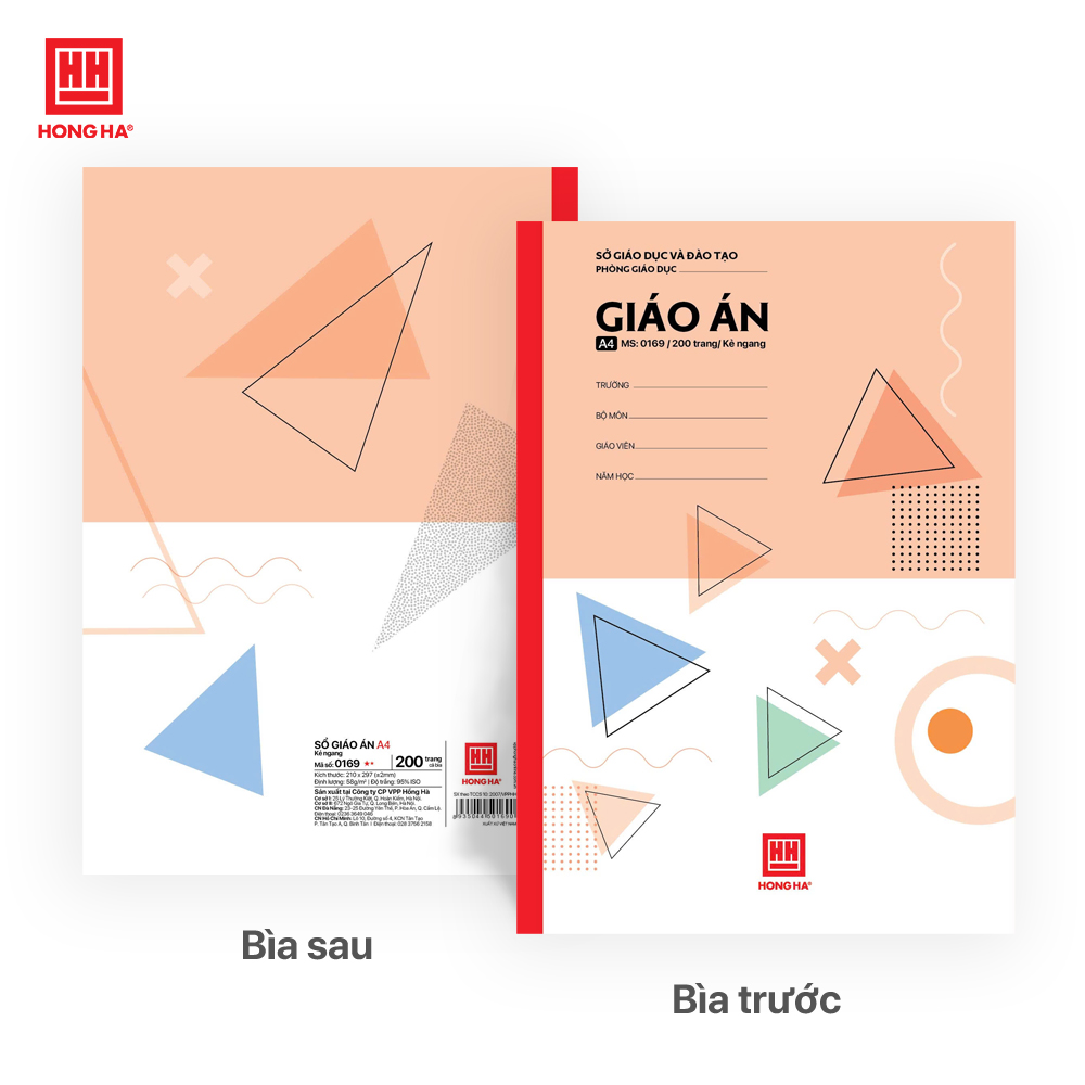 Sổ Giáo án A4 Hồng Hà 200 trang - 0169