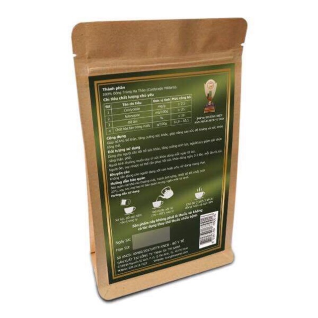 Trà đông trùng hạ thảo Saha 6g