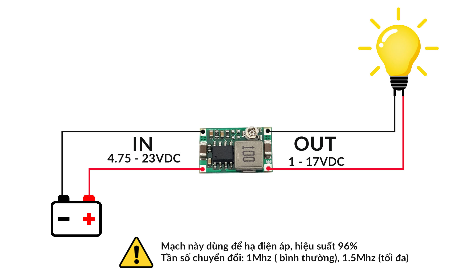 Mạch Giảm Áp Mini-360 3A