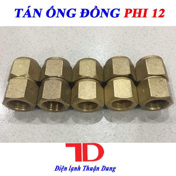 Tán ống đồng phi 12, combo 10 cái tán ống đồng phi 12 - điện lạnh thuận dung