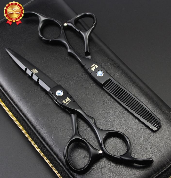 Kéo cắt tóc Kasho HA 02 đen (1 cây cắt)