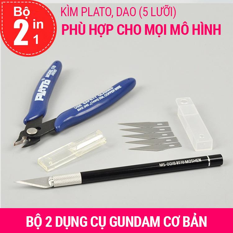 Bộ dụng cụ lắp ráp mô hình Gundam 2 in 1 (KÌM + DỤNG CỤ  CẮT)