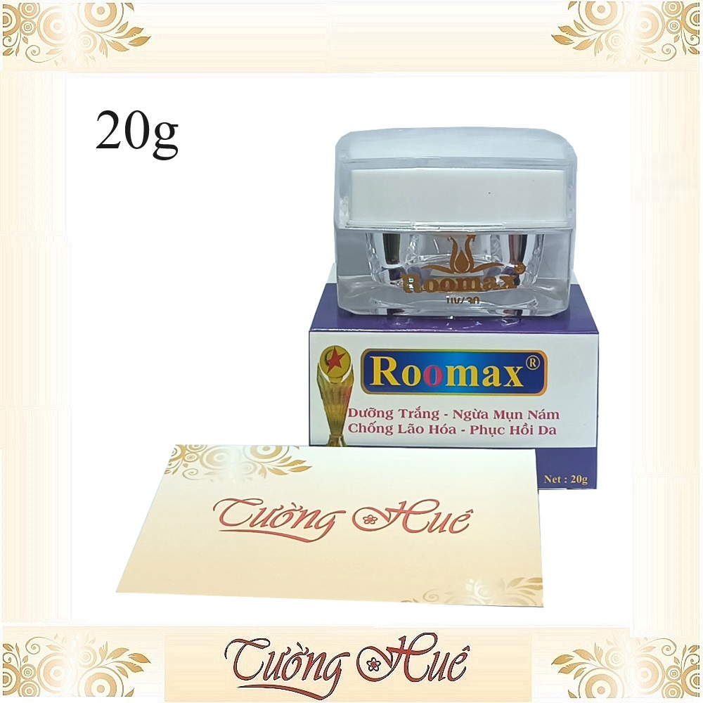 Kem roomax 16in1 dưỡng trắng ngừa mụn nám chống lão hóa phục hồi da - 20g - tím.