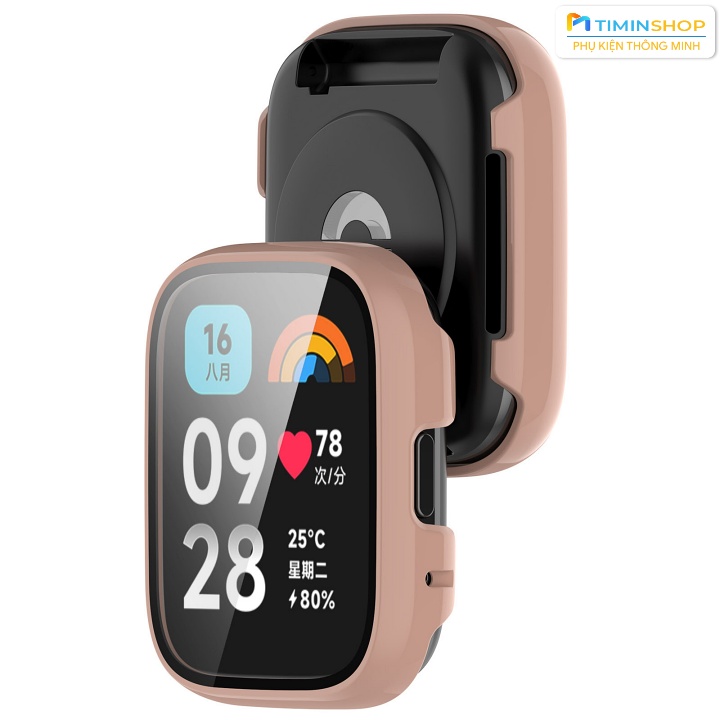 Ốp cho Xiaomi Redmi Watch 3 Active 46mm - Chất PC + kính cường lực (OCLMI3A)