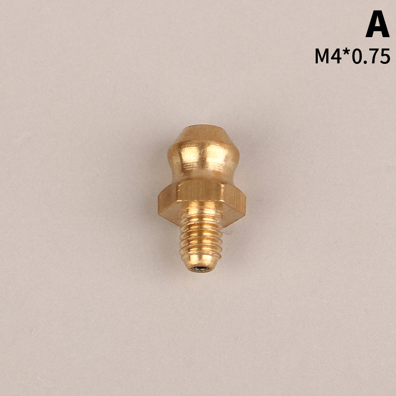 1 chiếc mỡ thủy lực đồng thau thẳng 45 90 độ ren đực m4 m5 m6 1mm
