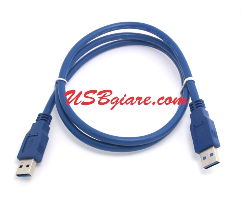 CÁP USB 3.0 2 ĐẦU ĐỰC 1M (DÂY XANH)