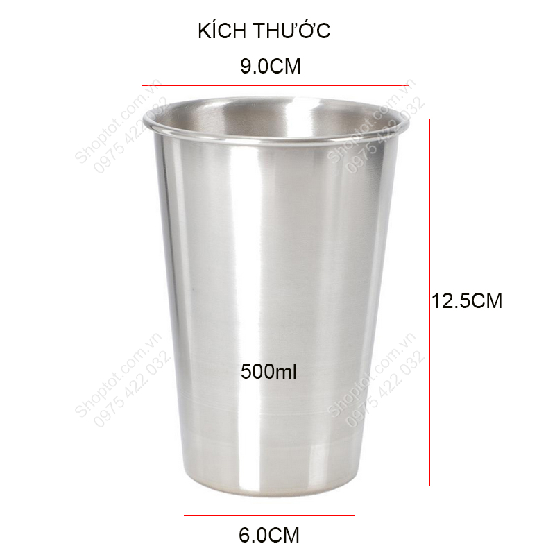 CỐC INOX CHẤT LIỆU THÉP KHÔNG GỈ