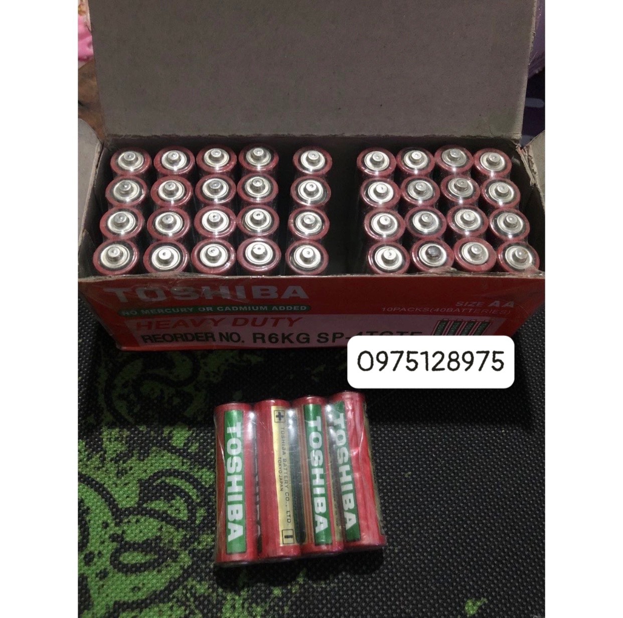 Pin Toshiba AA Đồng Hồ (Hộp 40 Viên)