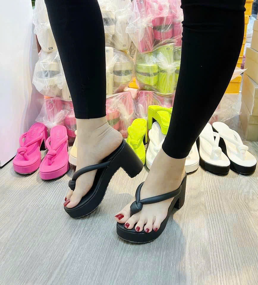 Dép nữ đế xuồng nhẹ quai thắt nút siêu hot