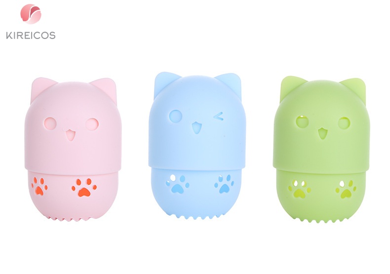 [HCM]Hộp đựng bông phấn nhựa dẽo lameila A80143 màu ngẫu nhiên