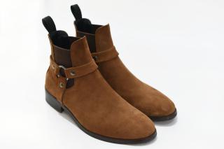 [TATHANIUM Footwear] Giày Chelsea Harness boot màu bò cháy da lộn thumbnail