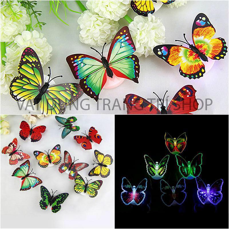 Đèn Led Dán Tường Hình Con Bướm Trang Trí Phòng Ngủ