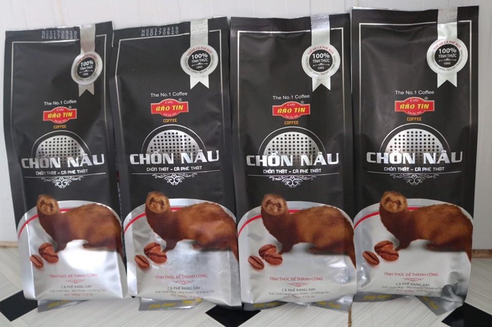 CÀ PHÊ CHỒN NÂU HIỆU BẢO TÍN - GÓI 500g