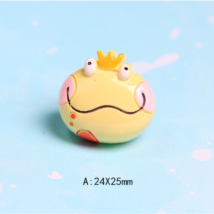 Jibbitz Prince Frog W/Chrome flip flops sticker