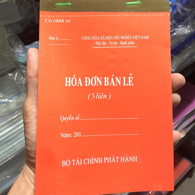 Hoá đơn bán lẻ dày 100trang a4/a5