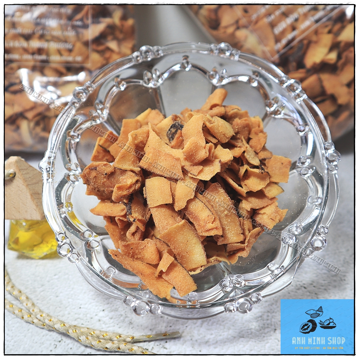 MỨT DỪA SẤY KHÔ GIÒN ngon 450gr