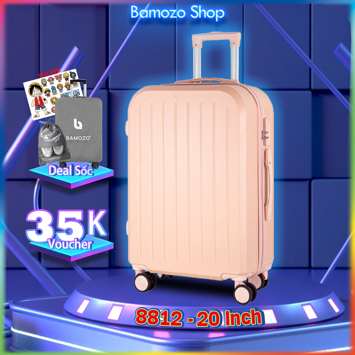 Vali Du Lịch Bamozo 8812 Vali Size 20 Inch