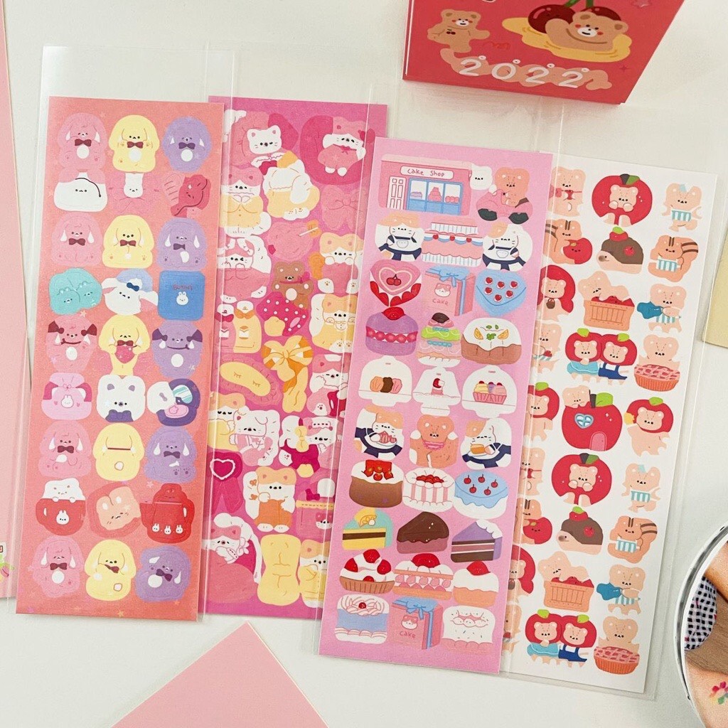 STICKER LẤP LÁNH HÌNH DÁN TRANG TRÍ TOPLOADER BLING BLING STICKERS 066