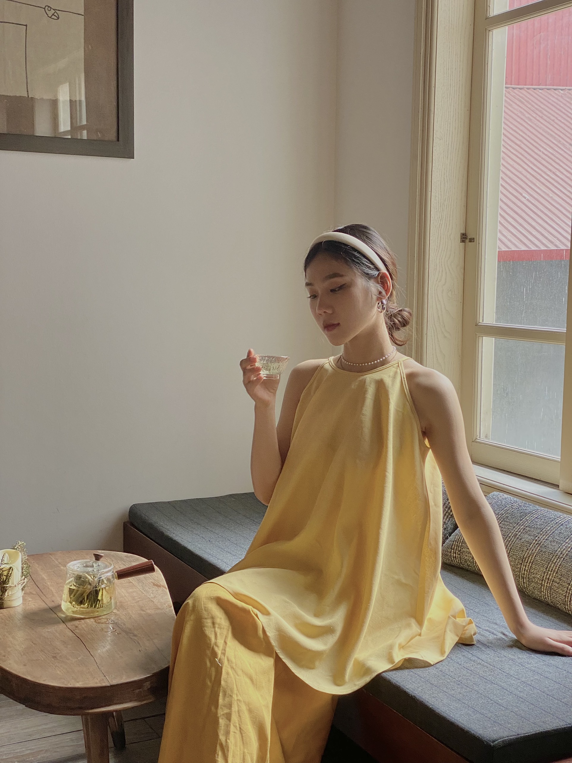 SET ÁO YẾM VÀ QUẦN VÁY DÀI THANH LỊCH
