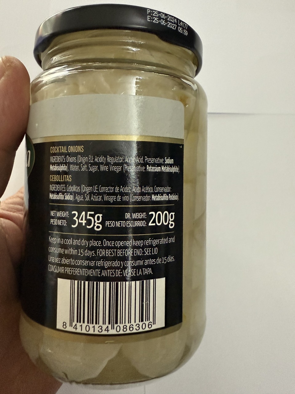 Hành ngâm 200g-345g - Fragata nhập khẩu Tậy Ban Nha