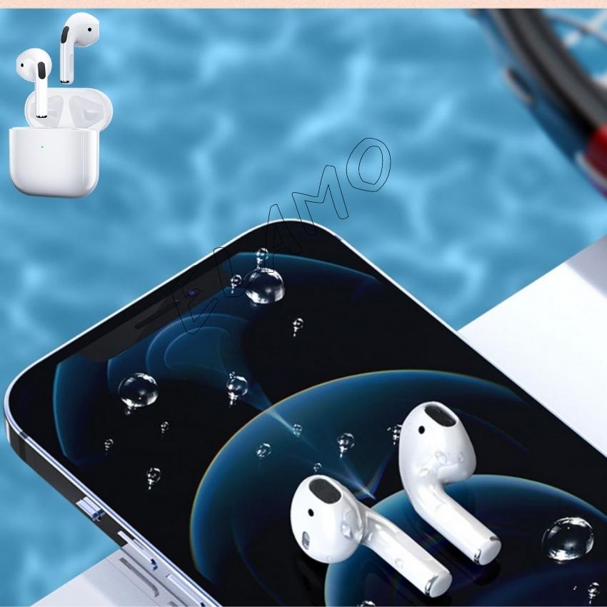 Tai nghe không dây pro4, tai nghe bluetooth trả lời cuộc gọi, tai nghe nhét tai không dây điều khiển âm lượng, tai nghe bluetooth không dây–Elamo