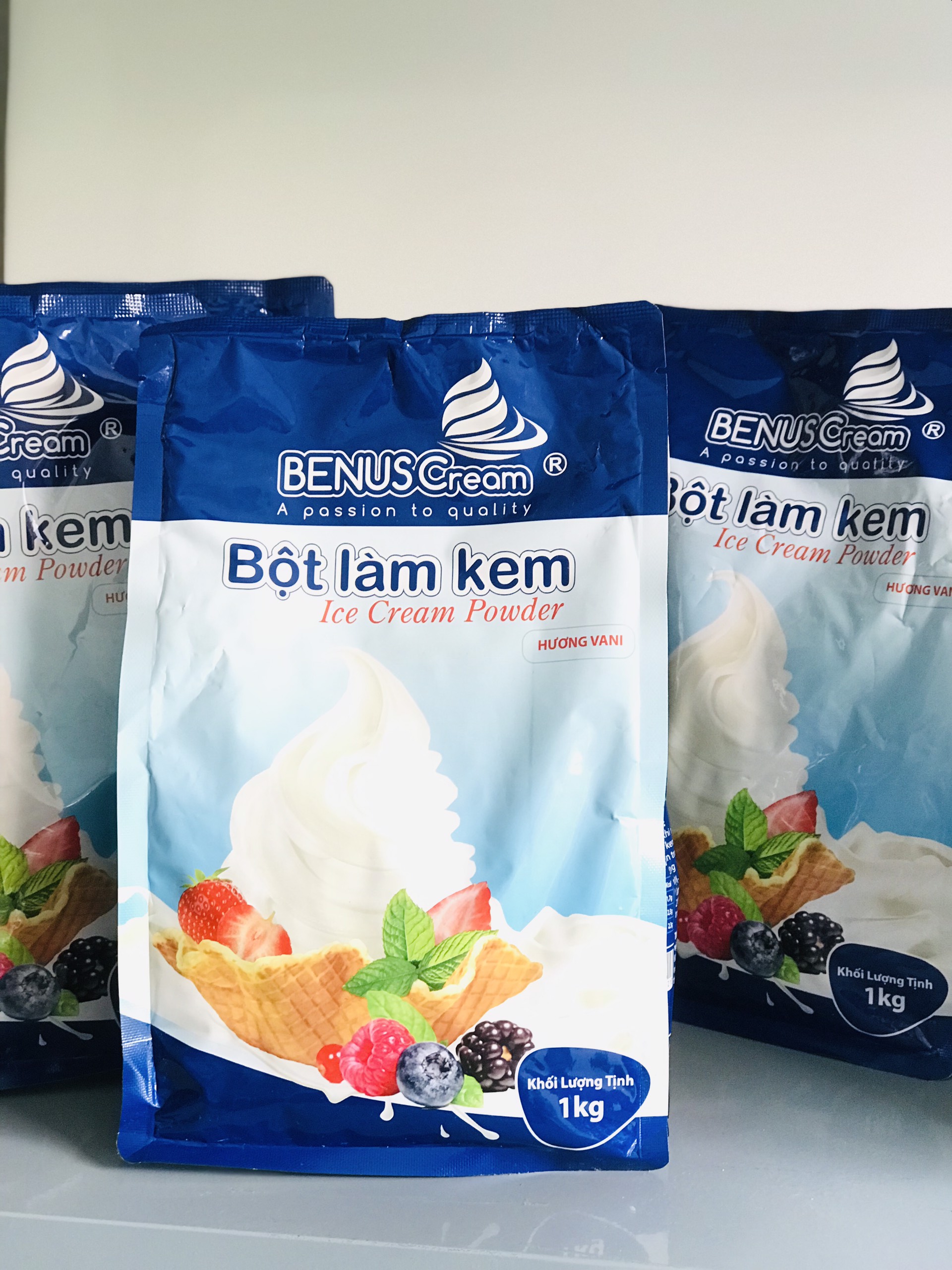 Combo bột kem socola và vani