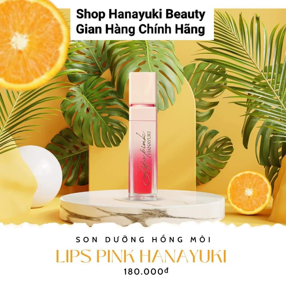 [GIẢM NGAY VOUCHER 4%] [Chính hãng Hanayuki-Date 2025] Son dưỡng Hanayuki xoá thâm, hồng môi-Lips Pink Hanayuki 5g