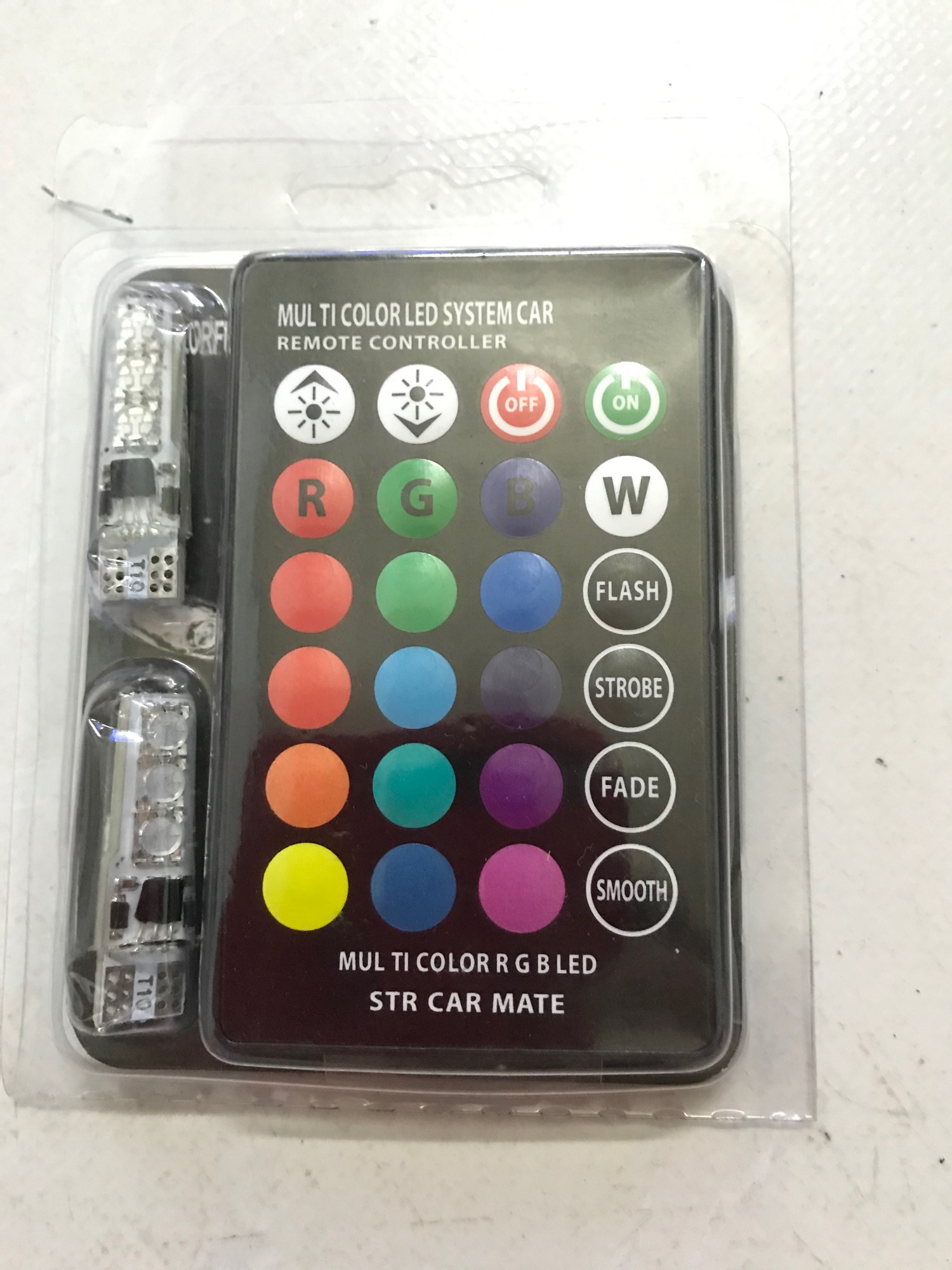 Đèn LED điều khiển từ xa demi gắn xi nhan xe máy- LED chân T10