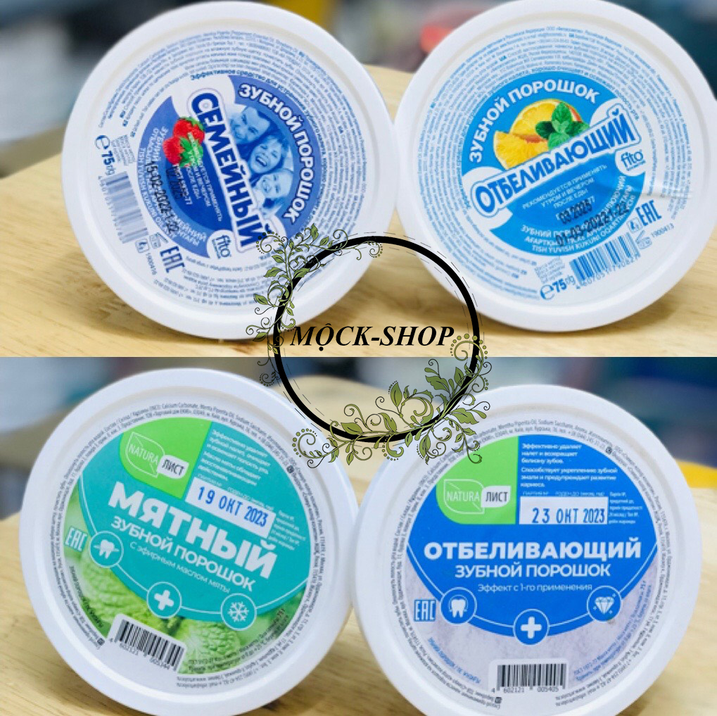 Bột tẩy trắng răng Nga