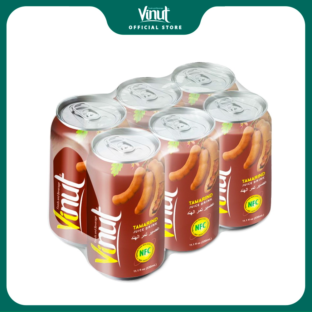 [LỐC 6 LON] Nước Ép Me Vinut 330ml