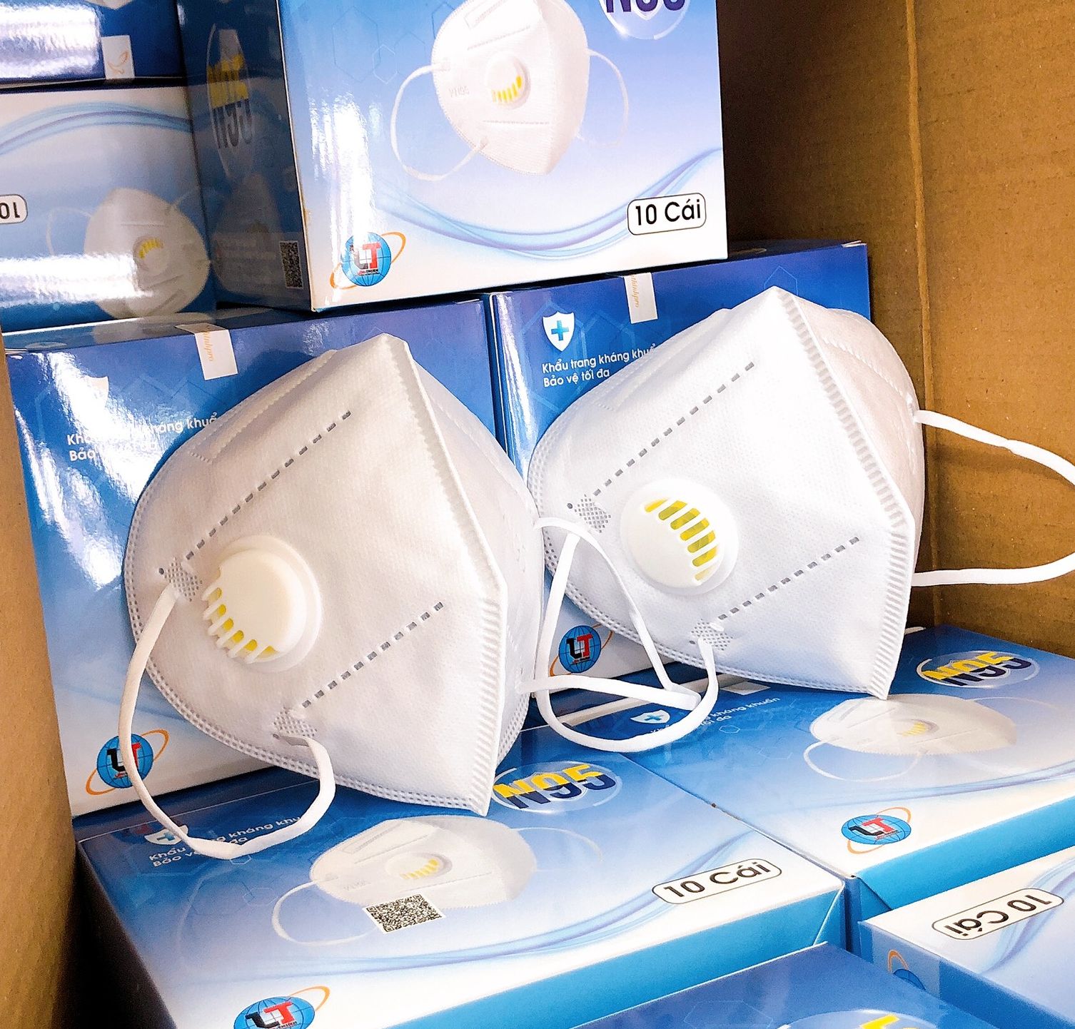 [HCM] - Khẩu Trang Y Tế 5 Lớp Có Van N95 [Hộp 10 Cái]