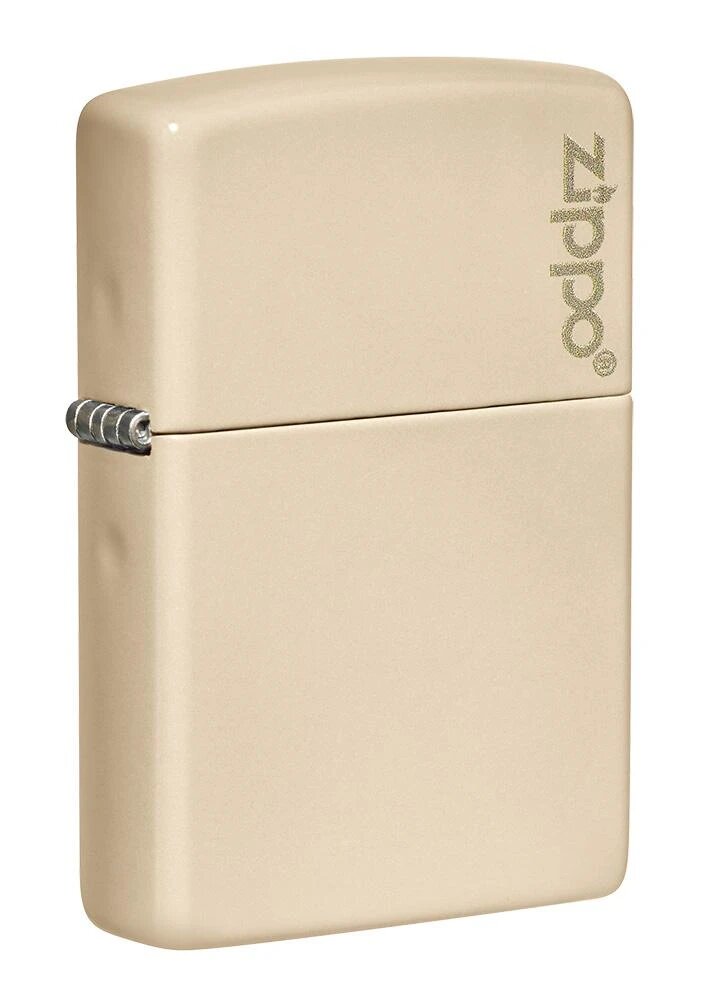 Zippo Classic Flat Sand Zippo Logo Lighter 49453Zl