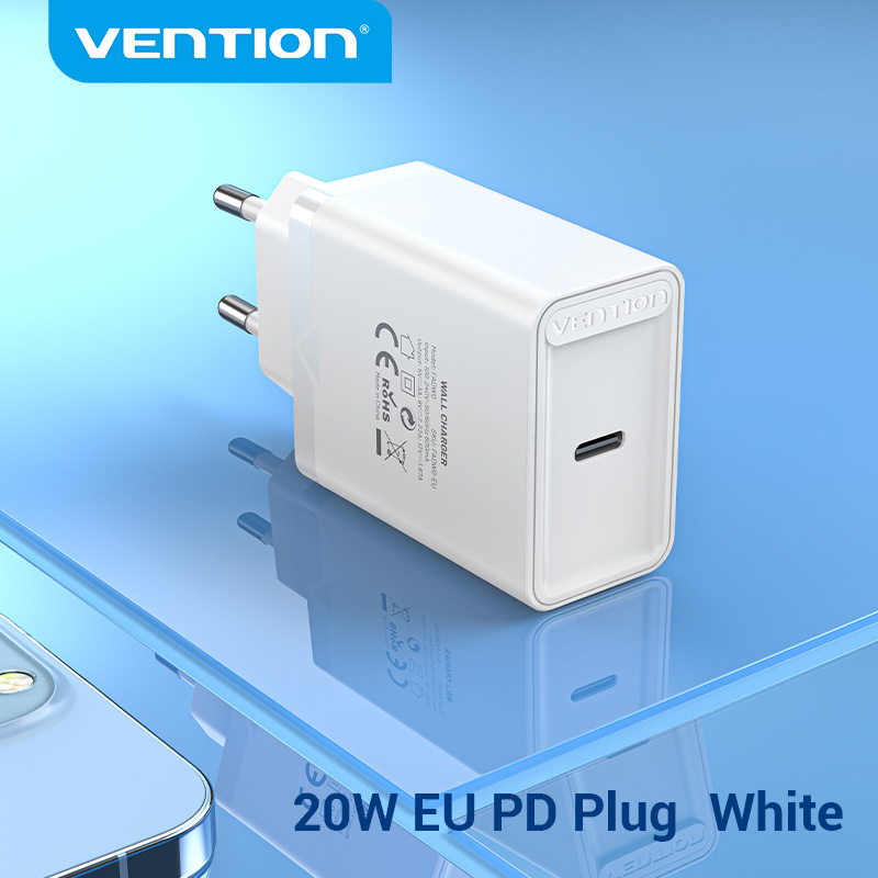 Vention PD 20W USB Type C Charger Quick Charge PD3.0 USB Type C Fast Charger for iPhone 13 12 Pro Max 11 Xs X Samsung Huawei Xiaomi Vivo OPPO QC4.0 QC3.0 PD Charger
