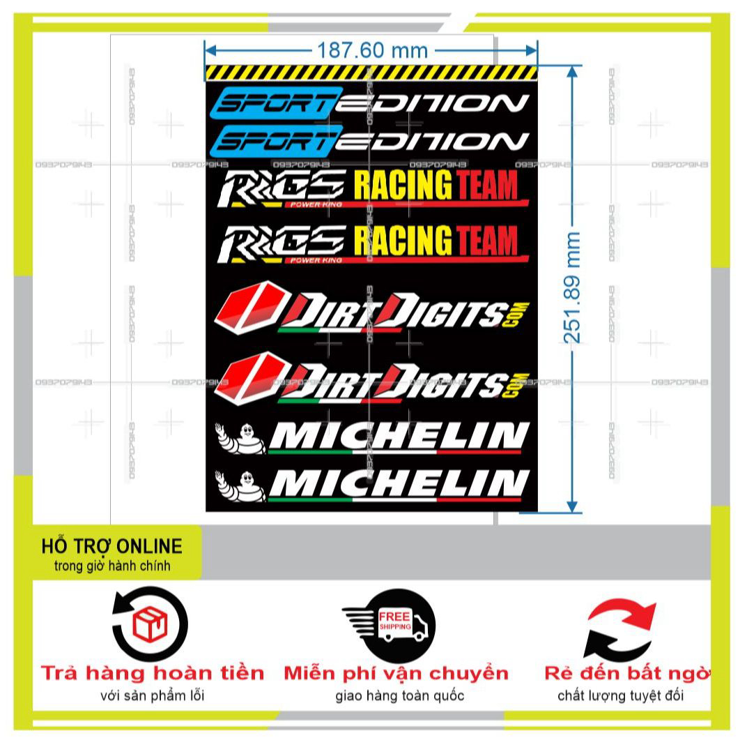 LOGO STICKER DÁN CHÂN PHUỘC M4