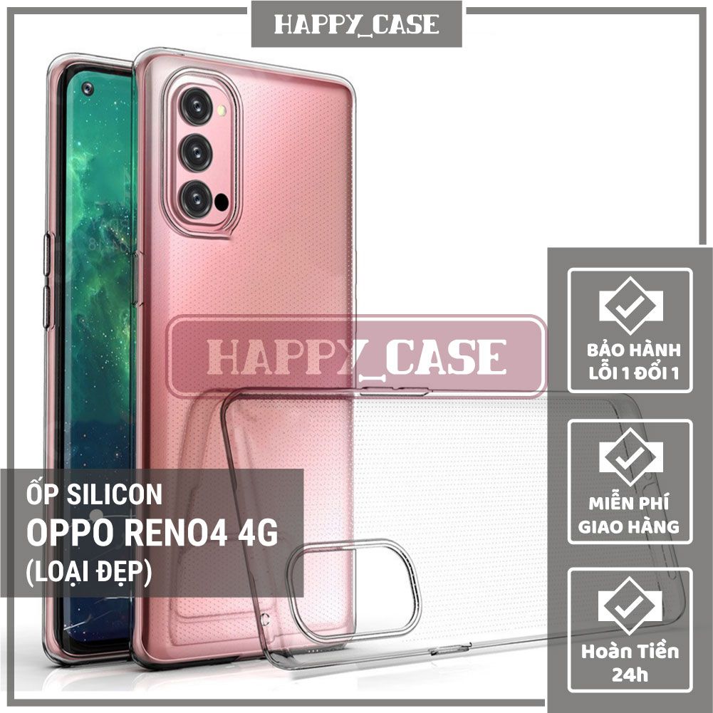 Ốp Lưng Điện Thoại OPPO RENO4 4G (LOẠI ĐẸP) Thin Transparent Silicon
