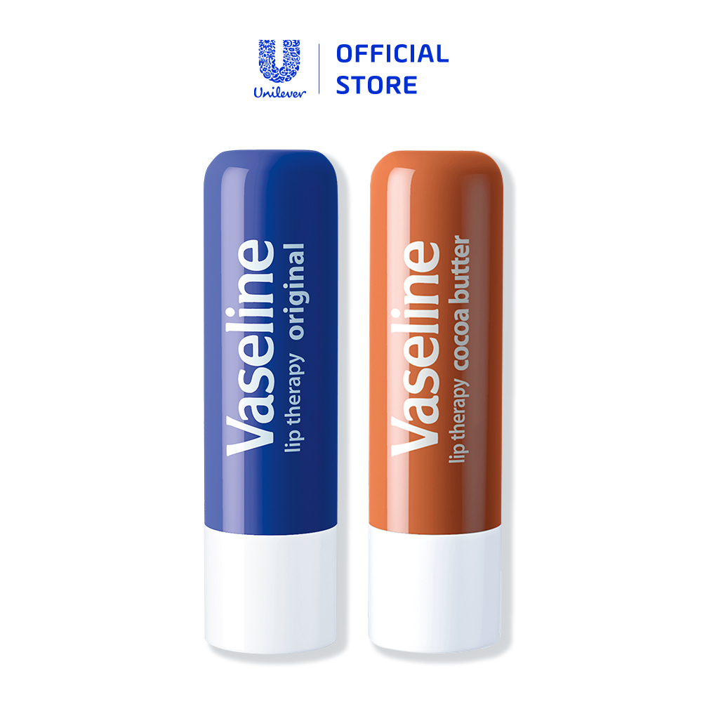 BÁO GIÁ SÁP DƯỠNG MÔI LÔ HỘI DẠNG THỎI VASELINE LIP THERAPY ALOE VERA (4.8G) | Shopee Lazada Sendo Tiki mới nhất 22 Bộ 2 son dưỡng môi Vaseline dạng thỏi Lip Therapy Stick: Bơ Cao Cao và Mềm mịn ( 4.8g x2)