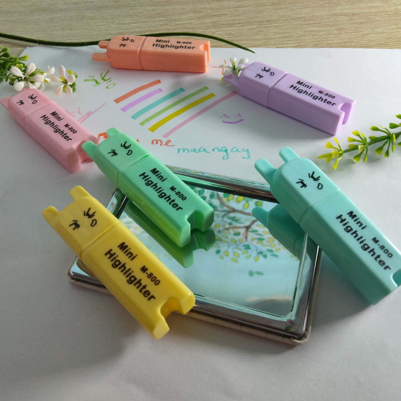 Bút nhớ dòng mini [ MÀU ĐẸP - AN TOÀN] 💚💛💙💜🧡💗