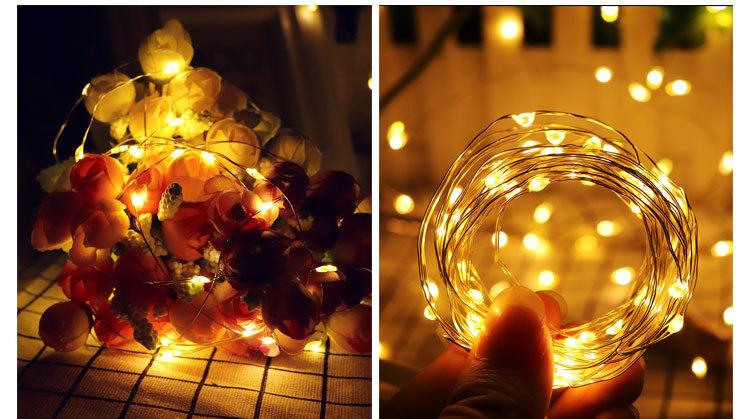 Dây đèn Led trang trí dài 2 mét dùng pin tiểu AA (N007)