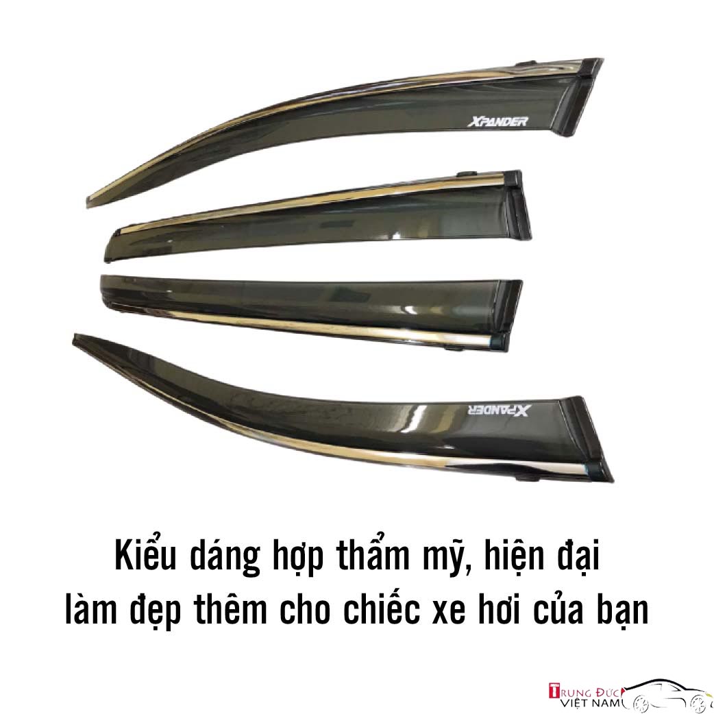 Bộ vè che mưa chỉ mạ crom cho xe MITSUBISHI XPANDER
