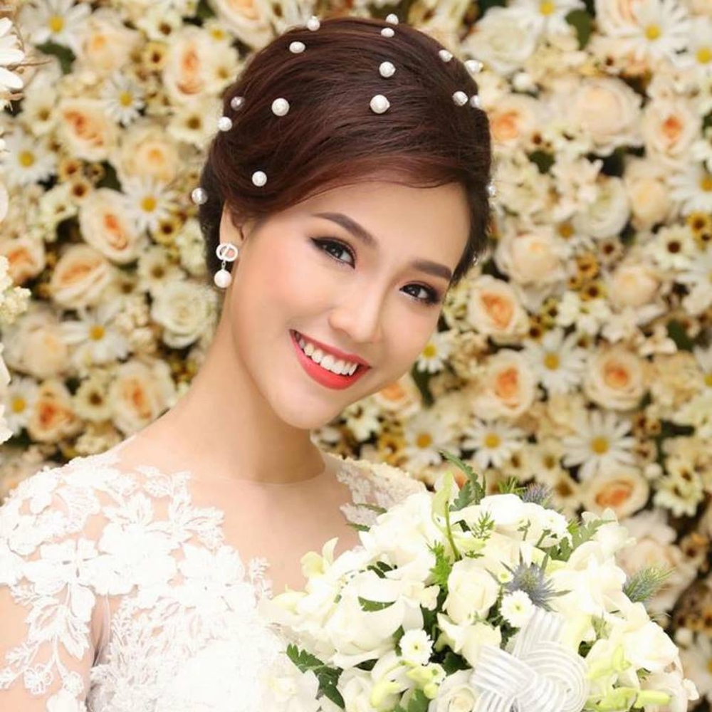 Trâm Cài Tóc Hạt Chai Nhiều Màu Sắc