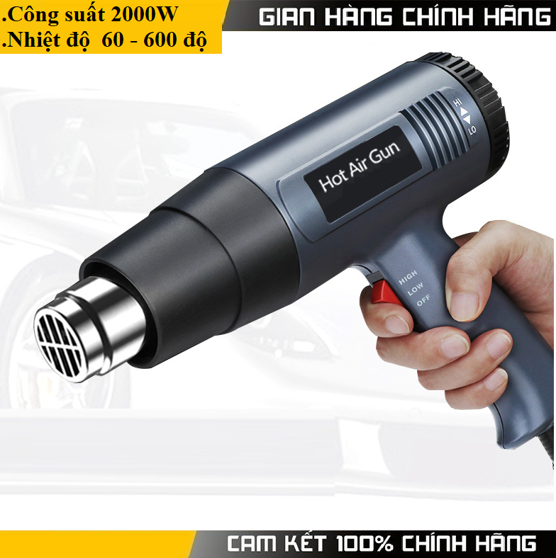 Máy khò nhiệt 2000W có 4 đầu thu chính hãng khò màng co , nhựa đóng gói giỏ quà tiện lợi