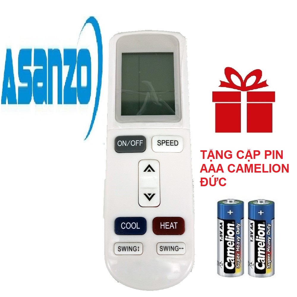 [HCM]Remote Điều Khiển Máy Lạnh Máy Điều Hòa ASANZO nắp cài