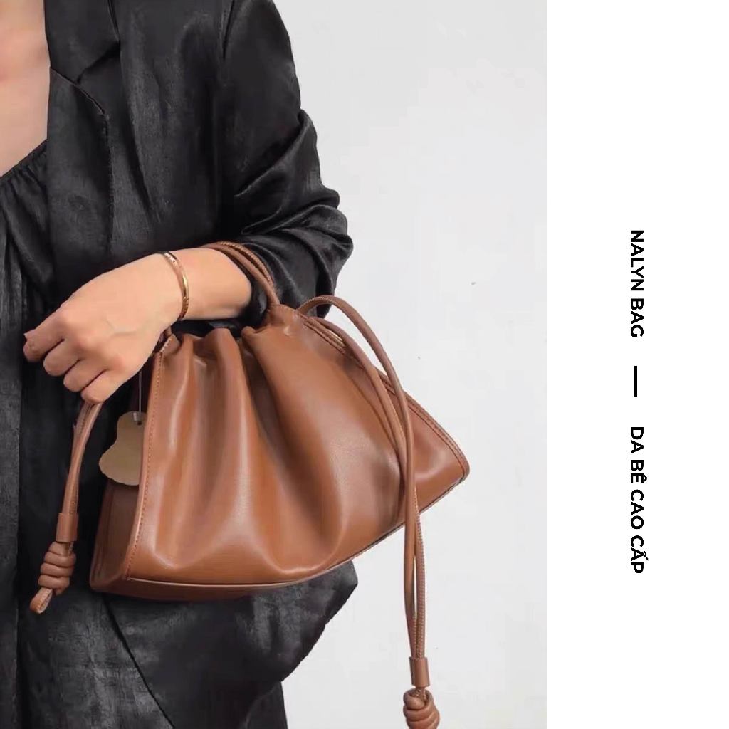 Túi xách nữ NALYN Chalot Bag màu Nâu da thật