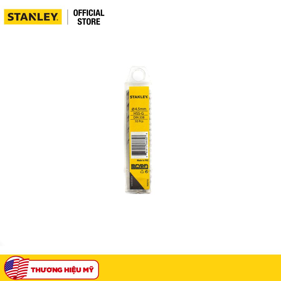Mũi khoan sắt 4.5MM HSS Stanley STA50059B10