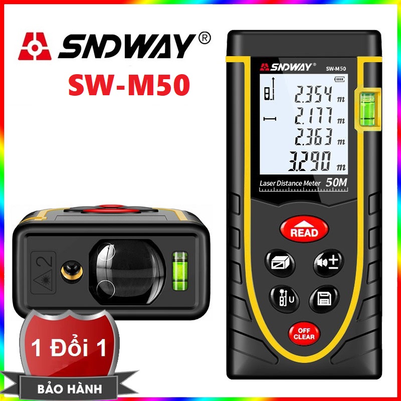 Thước đo khoảng cách bằng tia laser SNDWAY phạm vi 50m